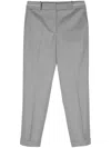 Peserico Punto Luce-chain Trousers In Grey