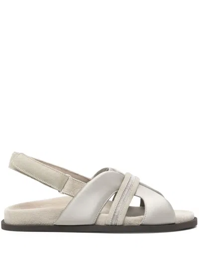 Peserico Punto Luce-detail Sandals In Green