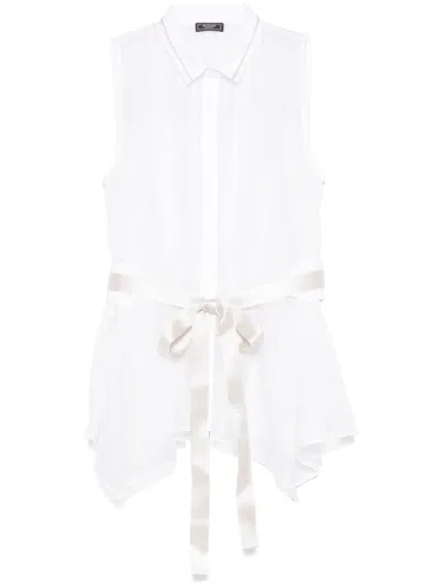 Peserico Punto Luce-detail Shirt In White