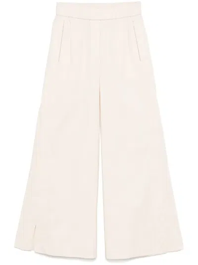 Peserico Punto Luce-detail Trousers In Neutrals