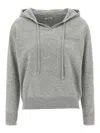 Peserico Punto Luce Hooded Sweater In Gray