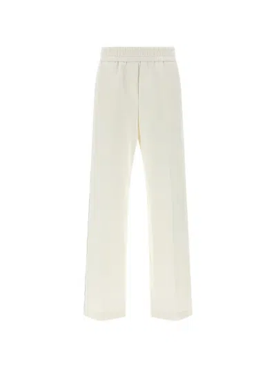 Peserico Punto Luce Side Metal Wide Trousers In Gray