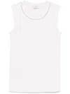 Peserico Punto Luce-trim Jersey Tank Top In Neutrals