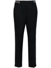 Peserico Punto Luce-trim Trousers In Blue