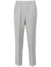 Peserico Punto Luce-trim Trousers In Blu Spaziale