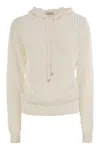Peserico Pure Cotton Cordonet Jumper With Sequins