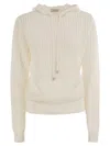 Peserico Pure Cotton Cordonet Jumper With Sequins