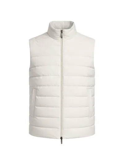 Peserico Quilted Down Gilet In White