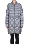 Peserico Quilted Down Jacket In Blue