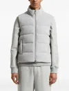 Peserico Quilted High-neck Gilet In Gray