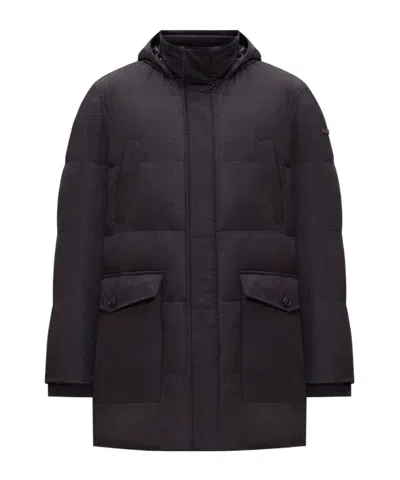 Peserico Hooded Padded Jacket In Multi