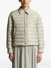 Peserico Quilted Padded Jacket In Neutral