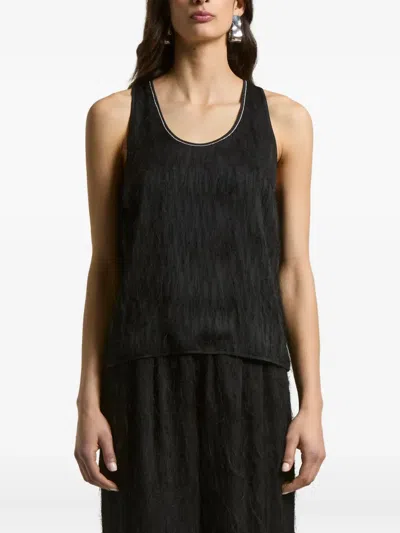 Peserico Racer-back Top In Black