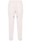 Peserico Raised-seam Track Pants In Pink