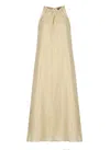 Peserico Ramie And Viscose Dress In Neutral