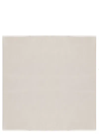 Peserico Rectangular Viscose Scarf With Brightening Light Details In Neutral