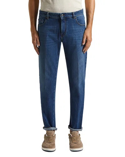 Peserico Regular Fit Jeans In Space Blue