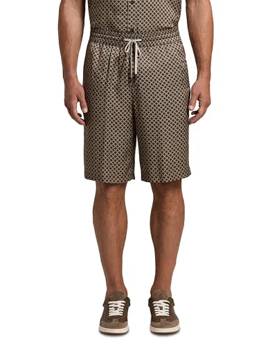 Peserico Relaxed Fit Bermuda Shorts In Brown