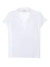 Peserico Relaxed Fit Blouse With Classic Collar In White