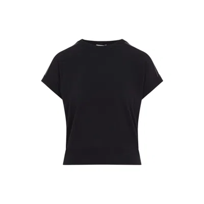 Peserico Relaxed Fit Cotton Knit Top In Navy