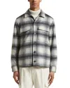 Peserico Relaxed Fit Shirt Jacket In Silver