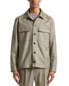 Peserico Double-pocket Button-front Jacket In Neutral