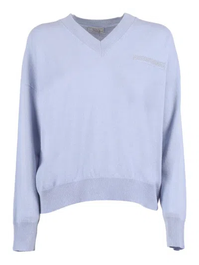 PESERICO RELAXED FIT V-NECK KNITTED SWEATER