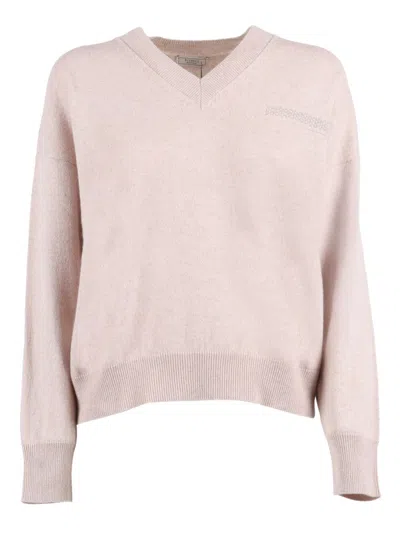 PESERICO RELAXED FIT V-NECK KNITTED SWEATER