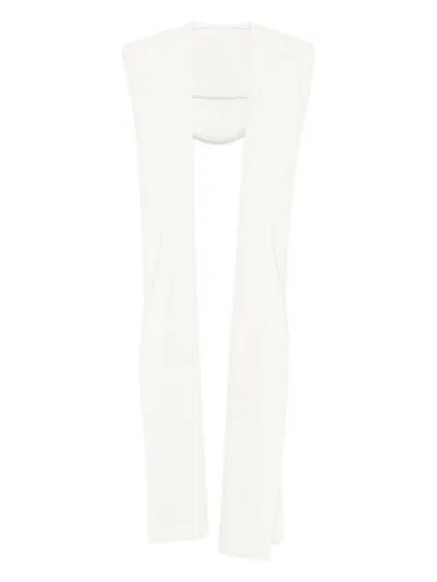 Peserico Ribbed Cardigan In White