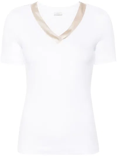 Peserico Ribbed-knit Cotton Tank Top In White