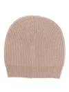 Peserico Ribbed-knit Pull-on Beanie In Neutrals