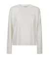 Peserico Ribbed-knit Sweater In White
