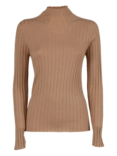 PESERICO RIBBED KNITTED SWEATER