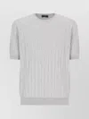 Peserico Ribbed Round Neck T-shirt