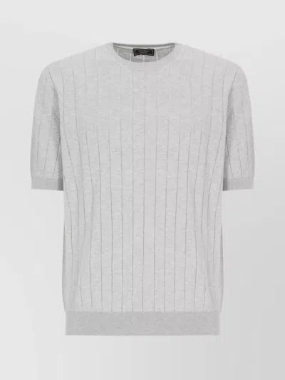 PESERICO RIBBED ROUND NECK T-SHIRT