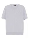 Peserico Ribbed T-shirt In Grey