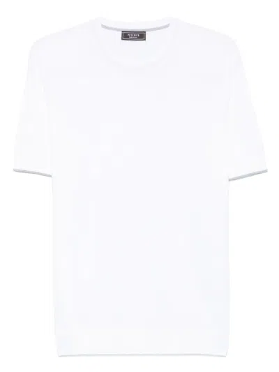 Peserico Ribbed T-shirt In White