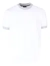 Peserico Ribbed Trim T-shirt In Multi
