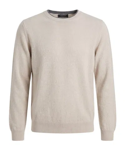 Peserico Ribbed-knit Crew-neck Top In Orange