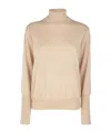 Peserico Roll-neck Glitter-details Pullover In Brown