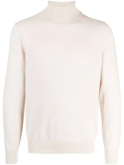 Peserico Roll-neck Long-sleeve Jumper In Neutrals
