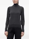 Peserico Roll-neck Sparkle-effect Top In Gray