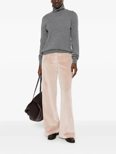 Peserico Roll-neck Sweater In Gray