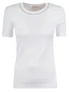 PESERICO ROUND NECK FITTED T-SHIRT