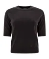 Peserico Sweater With Punto Luce Detailing In Multi
