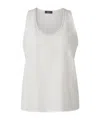 Shop Peserico Round-neck Vest In White