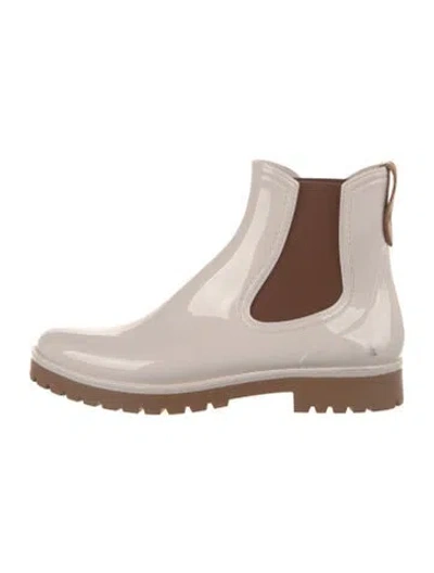 Pre-owned Peserico Rubber Rain Boots In Neutral