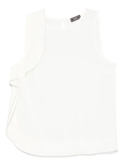 Peserico Ruffle-detail Blouse In White