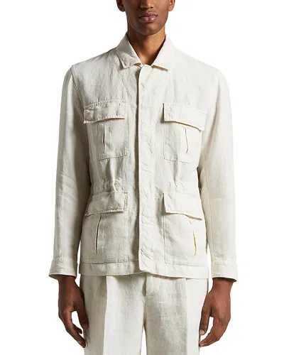 Peserico Safari Jacket In Quartz Sand