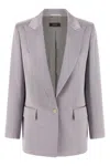 Peserico Lace-up Dress Coat In Gray